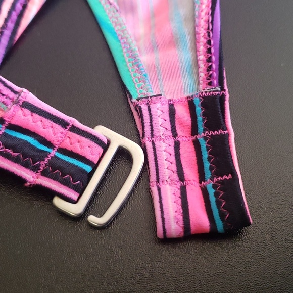 Victoria's Secret Pink Stripe Bikini Swimsuit Women's Size S - Picture 11 of 16